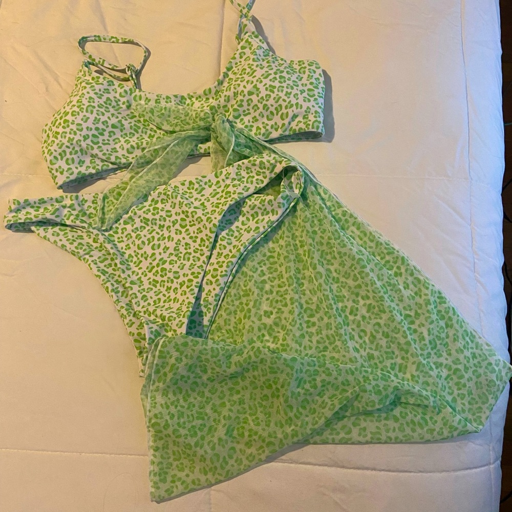 SHIEN Green Leopard Bikini!